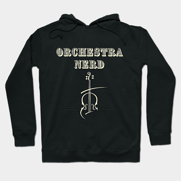 Orchestra Nerd Design Hoodie by TritoneLiterary